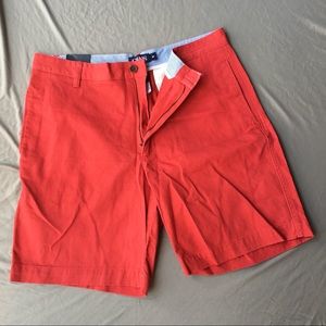 CHAPS Washed Twill Chino, Flat Front - W34" - Red